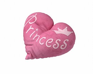 heart pillow - princess 3D model