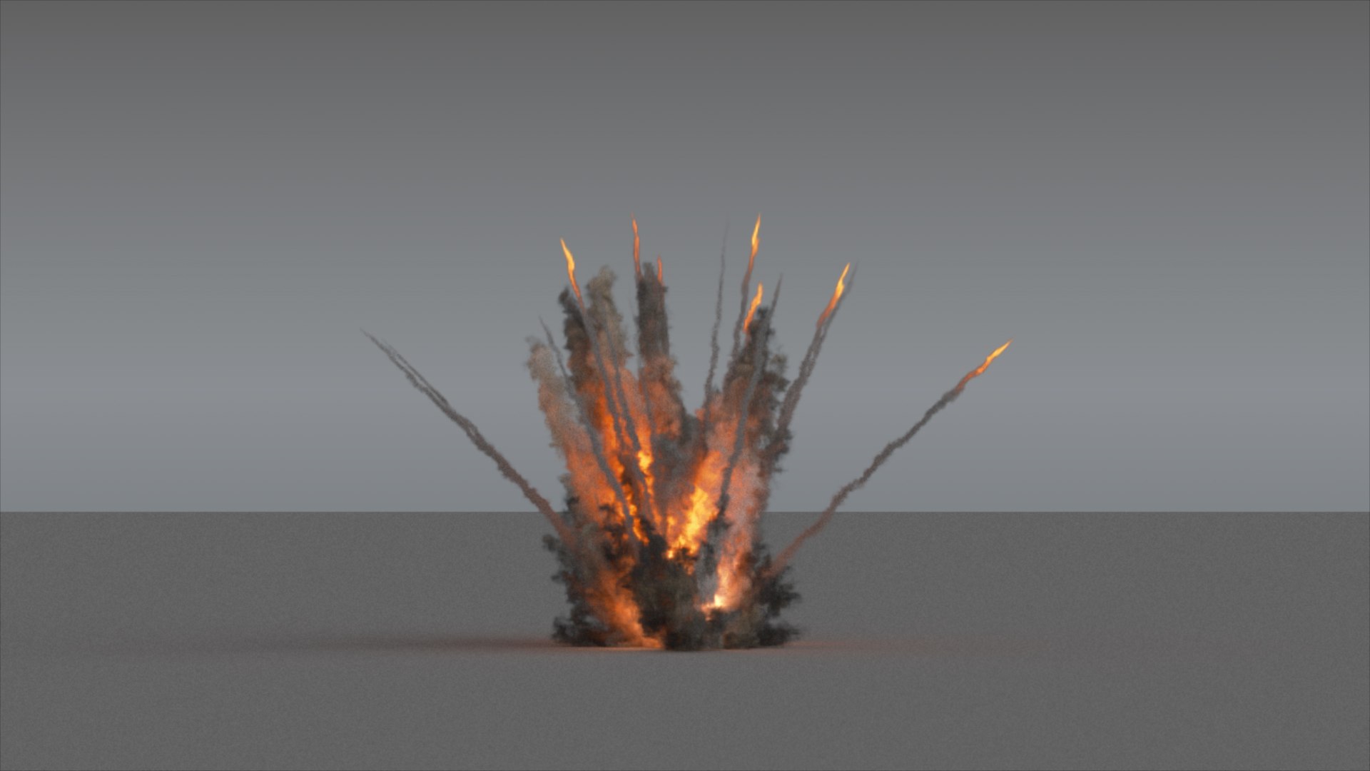 Ground Explosion Trails 01 - Vdb 3D - TurboSquid 2225969