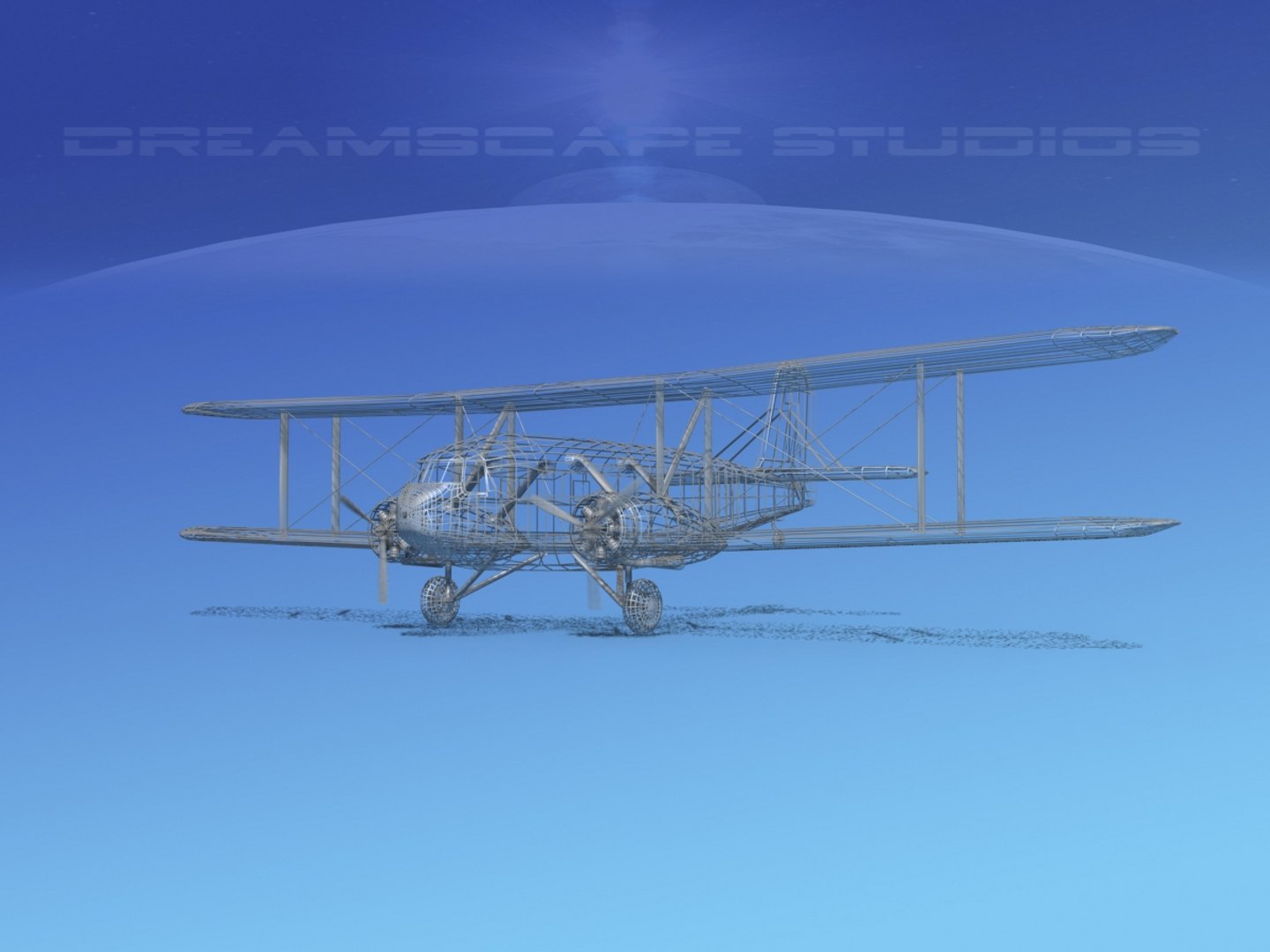 propellers curtiss condor 3d model