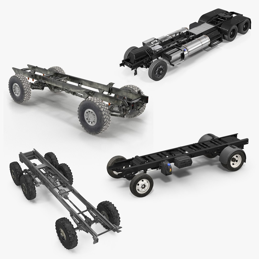 Truck Chassis 3D Models Collection 3D model preview