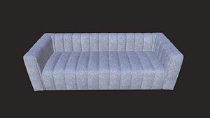 3D model Tufted Upholstered Fabric Sofa