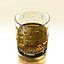 Whisky Glas + Chivas Untersetzer