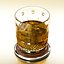 Whisky Glas + Chivas Untersetzer