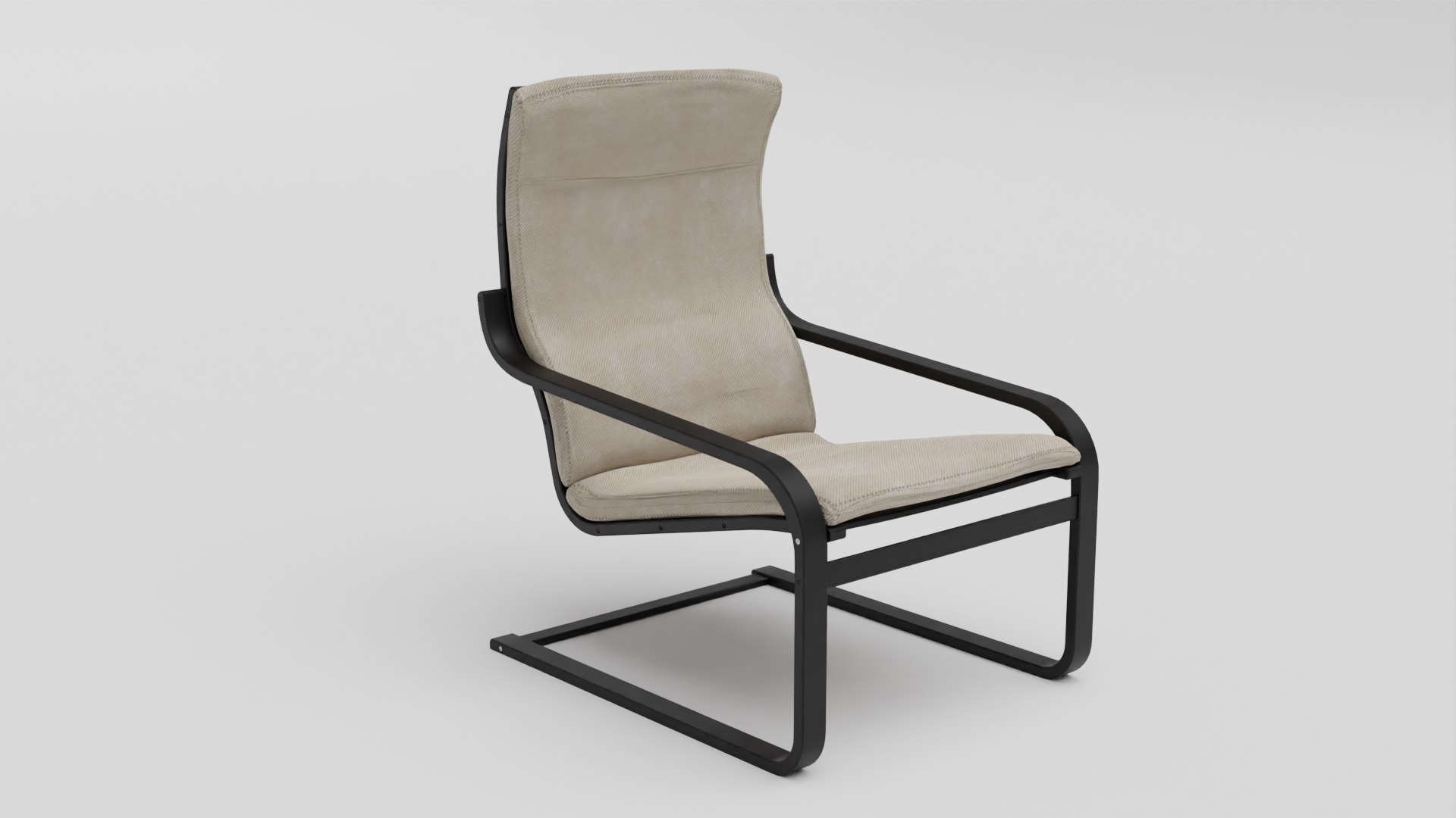 3D Chair POANG Model TurboSquid 1905083   Camera 