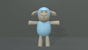 cartoon lamb 3D model