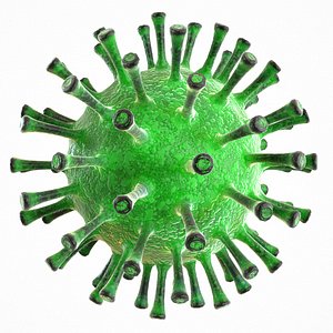 3D modeled coronavirus covid 19