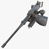 Machine Gun Browning M2 PBR