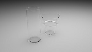 3D model 2 Glass Cups