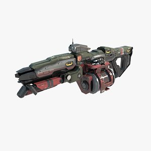 Science fiction laser cannon 3D model