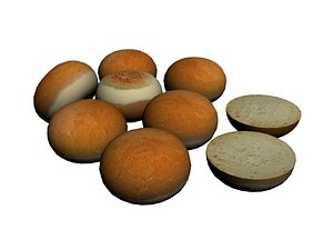 3D model burger bread