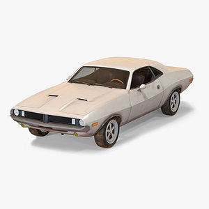 old retro car 3D