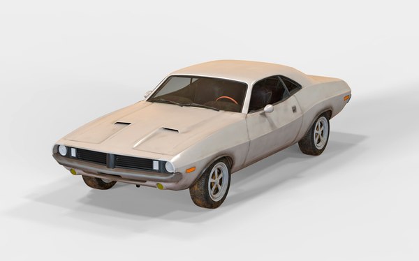 old retro car 3D