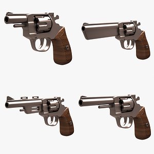 3d revolver model