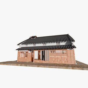 3D model Japanese historical house Nakabashi-ke Residence