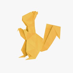 Origami Squirrel 3D