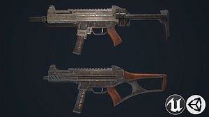 3D model assault rifles