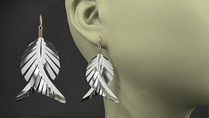 3D earrings model