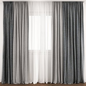 curtain fabric drape 3D model