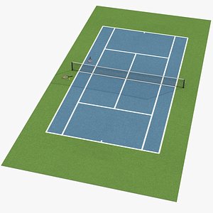3D Tennis Court 04
