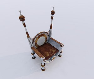 chair throne seat 3D