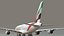 3D Emirates Airbus A380 SC