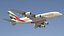 3D Emirates Airbus A380 SC