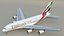 3D Emirates Airbus A380 SC