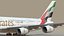 3D Emirates Airbus A380 SC
