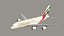 3D Emirates Airbus A380 SC