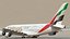 3D Emirates Airbus A380 SC