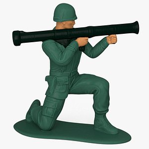 Toy Soldier with Rocket Launcher Bazooka
