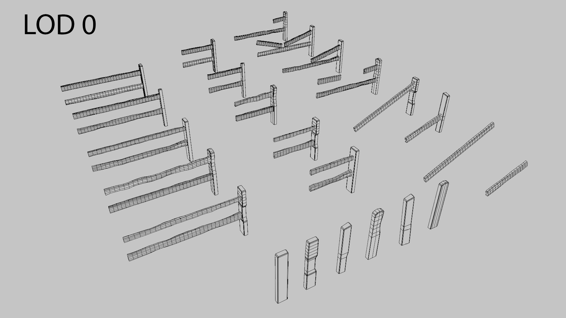 Modular Wooden Fence Pack Low-poly 3D model model https://p.turbosquid.com/ts-thumb/Ts/fC1kFN/e1/lods01/png/1767638459/1920x1080/fit_q87/8a50afe5fe78029c0ea5156eb424098890e8c174/lods01.jpg