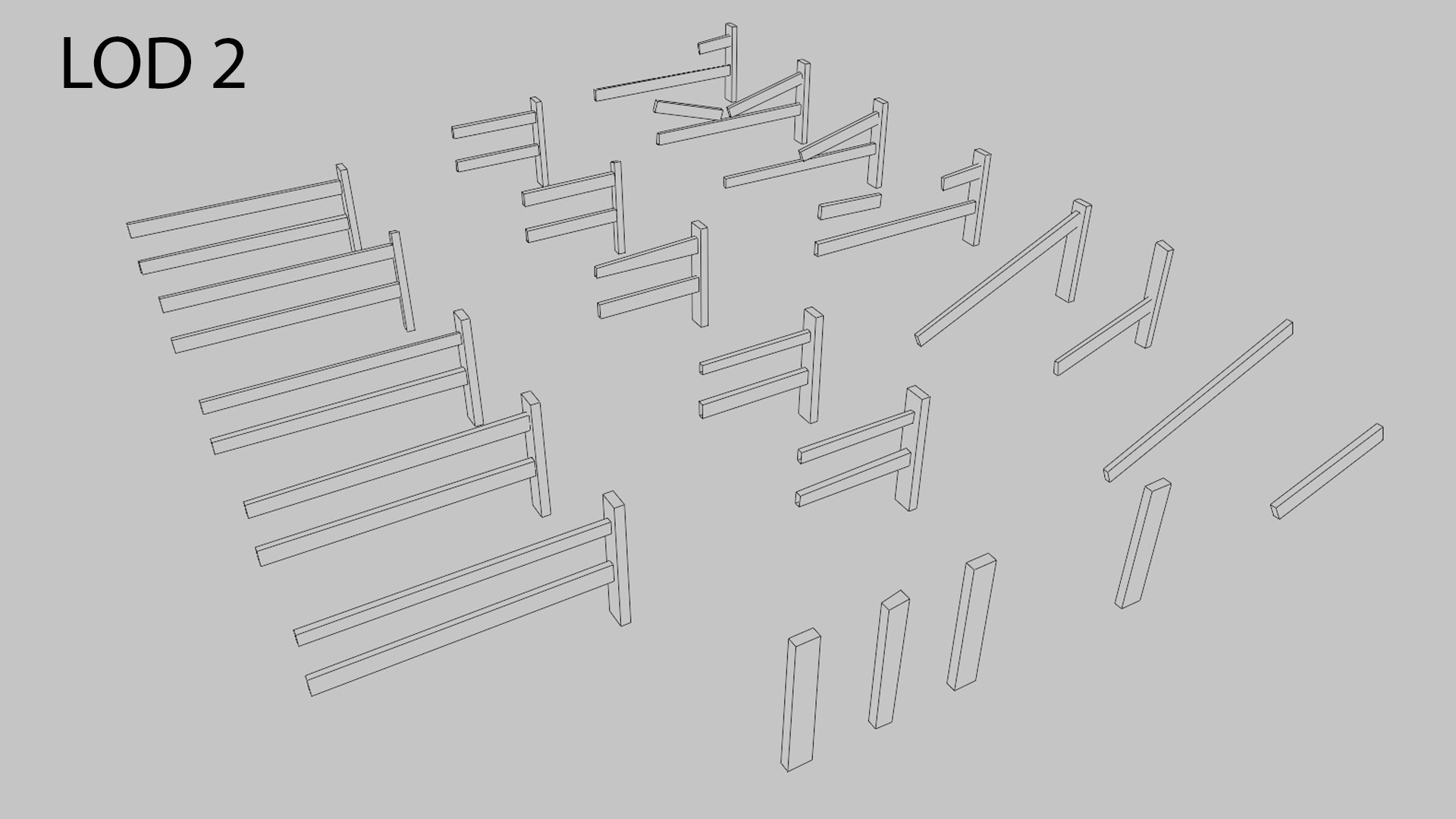 Modular Wooden Fence Pack Low-poly 3D model model https://p.turbosquid.com/ts-thumb/Ts/fC1kFN/th/lods03/png/1767638466/1920x1080/fit_q87/304bc57a83a01a04b791aa49b7d35ed6528e4201/lods03.jpg