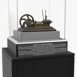 Museum Display Steam Engine Model 3D model