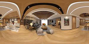 panoramic livingroom 3D model