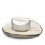 Alberta Canada Souvenir 22k Gold Cowboy ceramic Hat