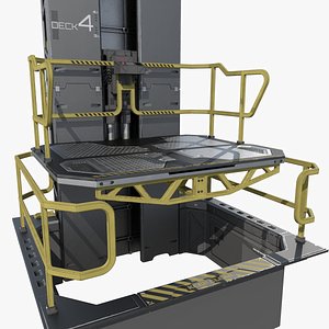 Modular Sci-fi Lift Elevator