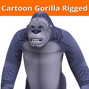 Cartoon Gorilla rigged(1)