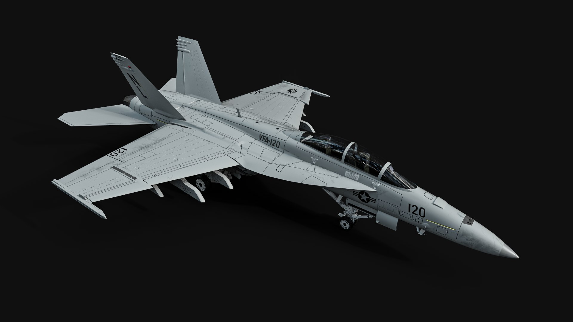 F-18F Super Hornet 3D Model - TurboSquid 1750783