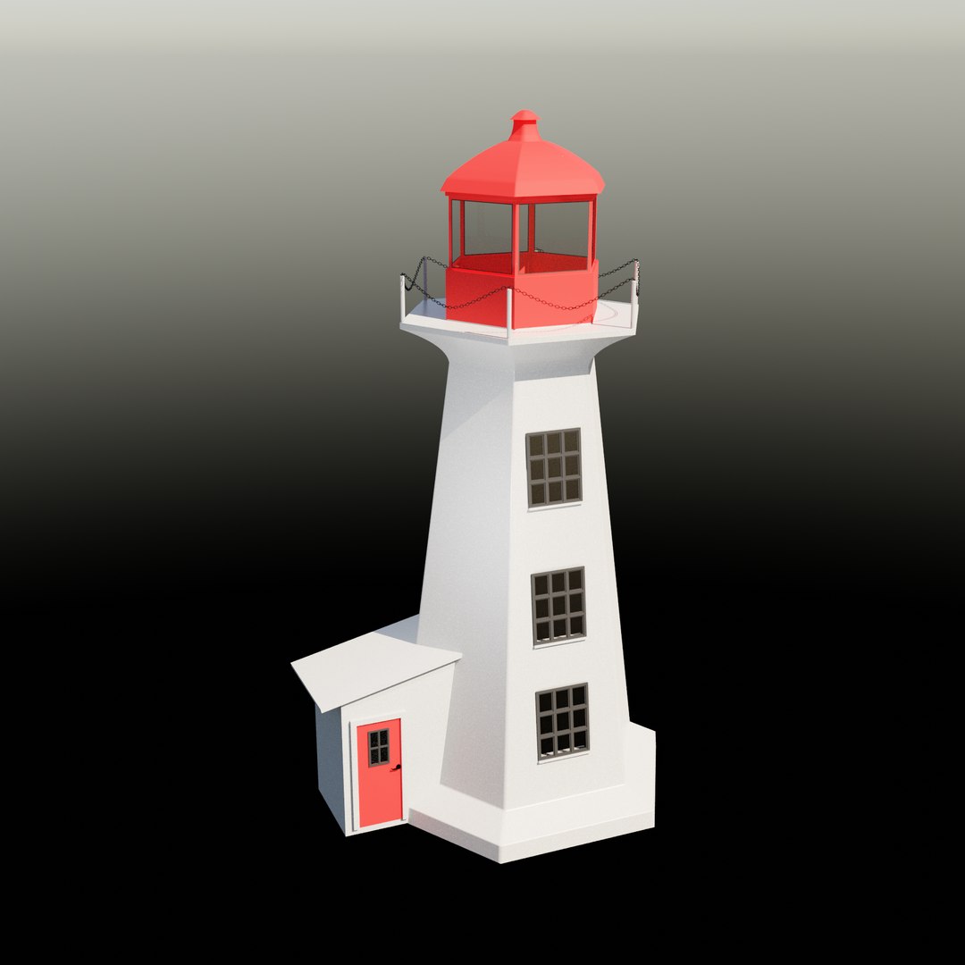 灯塔3d模型