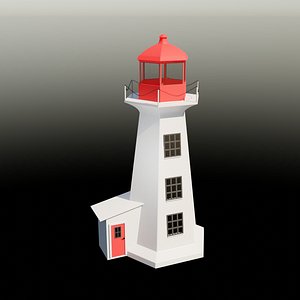 3D lighthouse light house model