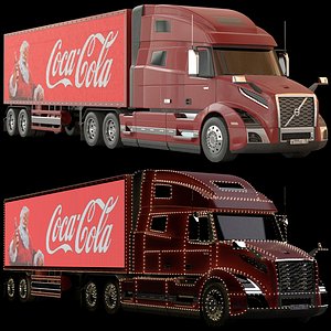 Volvo VNL Vinyl 760  Santa Tractor Truck