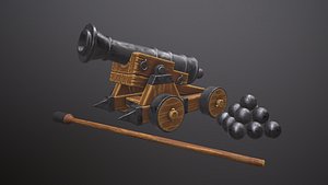 Cannon 3D model