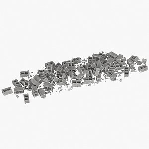 Concrete Block Debris 3