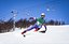 Downhill Male Skier Rigged 3D Model