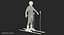 Downhill Male Skier Rigged 3D Model