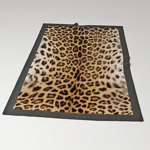 carpet leopard 3d model