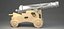 3D Naval Cannon ball Antique higth quality 3D model