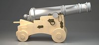 3D Naval Cannon ball Antique higth quality 3D model