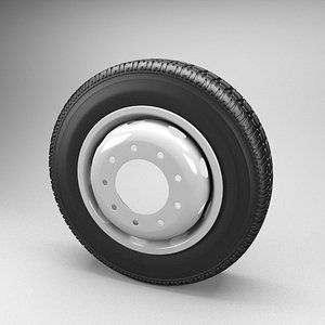 3d model truck wheel